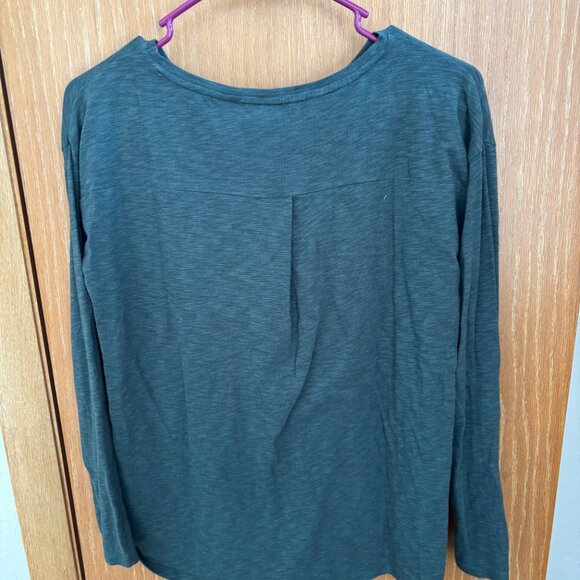 St Tropez West green long sleeve women’s small shirt - Picture 2 of 6